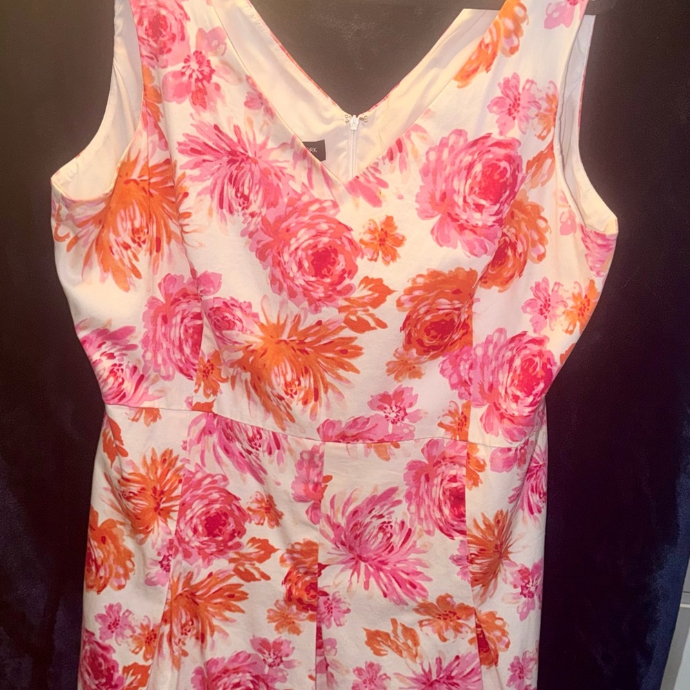 Jones New York Pink and Orange Floral Dress - Picture 3 of 3